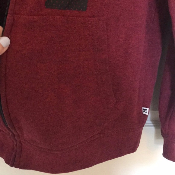 DC red and black zip up hoodie - Picture 5 of 6